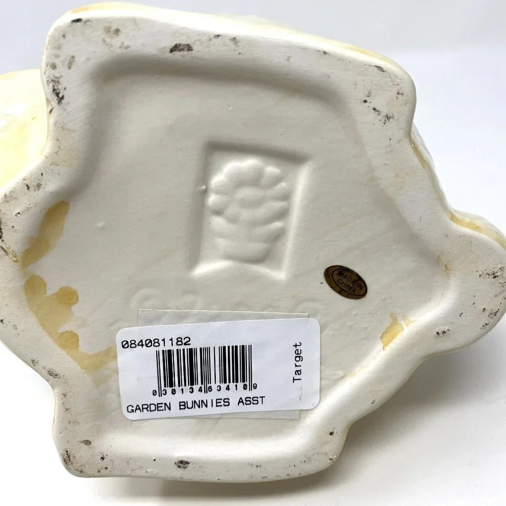 Target Ceramic Bunny Flowers Planter Treat Dish Spring Decor